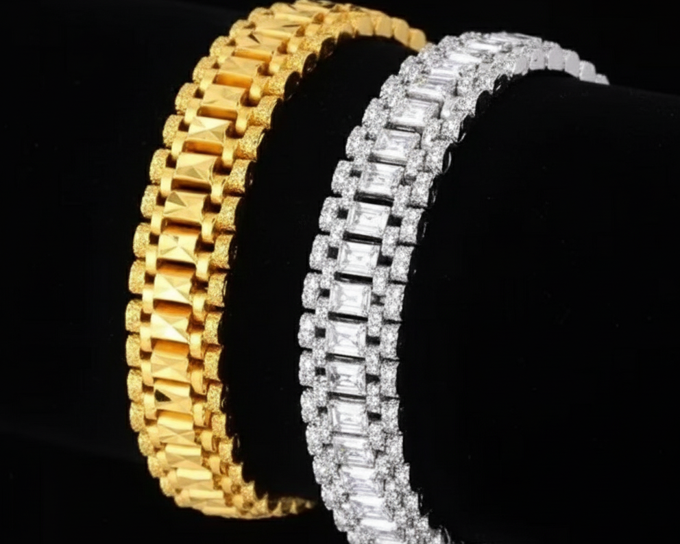 Gold & Silver Plated Bracelet Combo