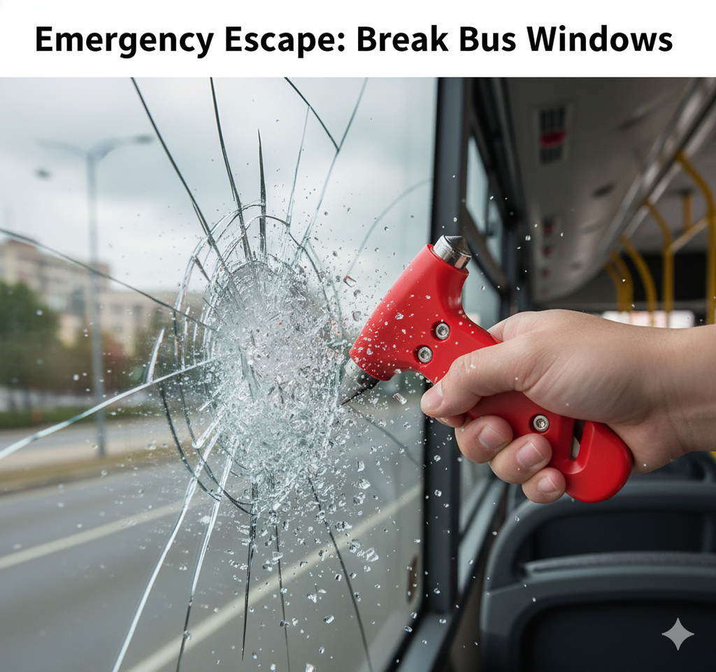 SYGA Rescue Tool  Emergency Glass Hammer and Seatbelt Cutter for Vehicle Escape