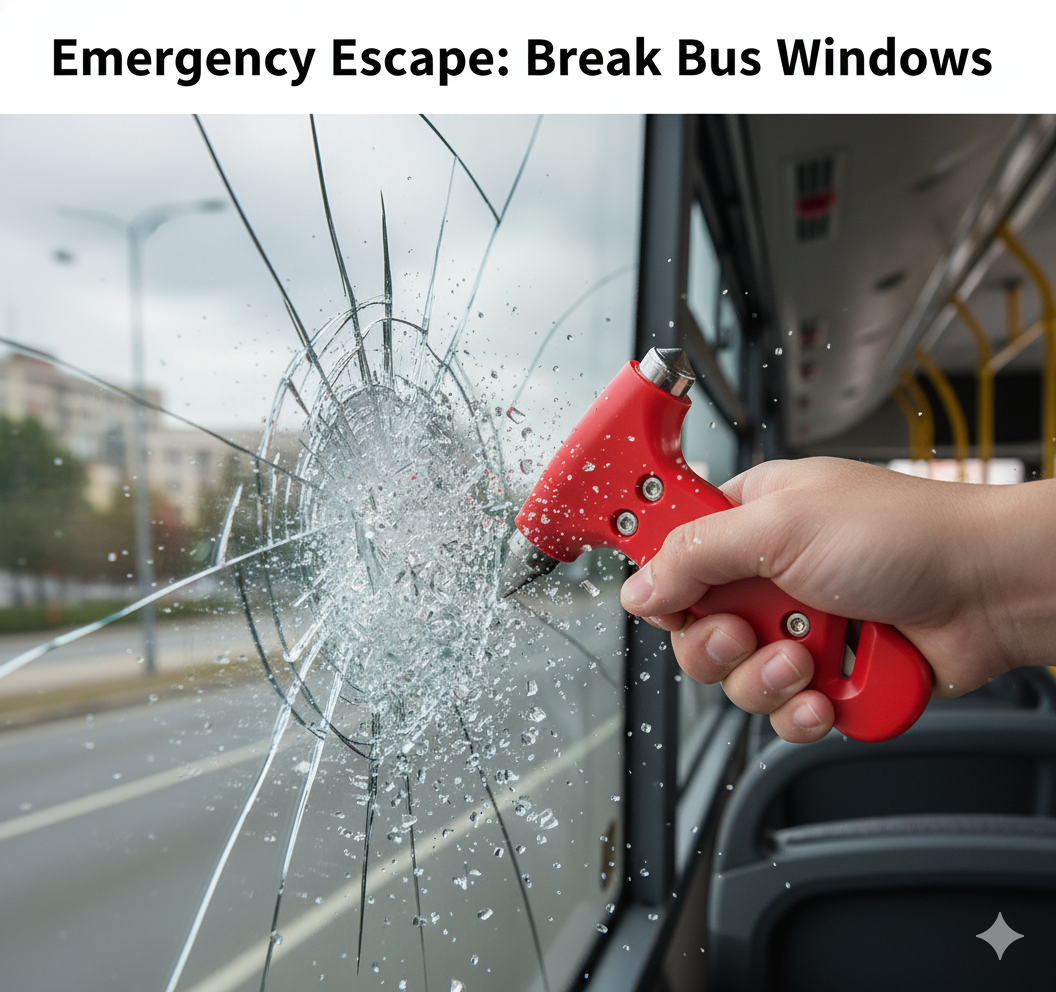 SYGA Rescue Tool  Emergency Glass Hammer and Seatbelt Cutter for Vehicle Escape