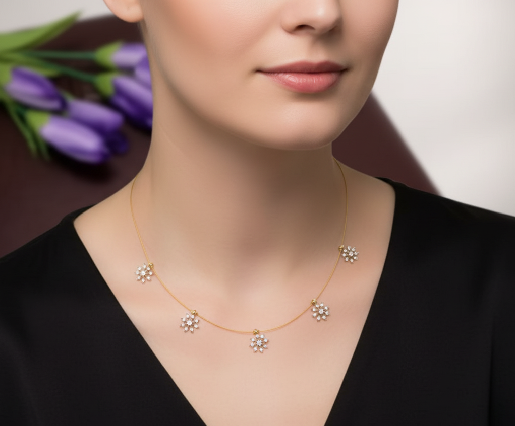 Lightweight Lakshmi Pendant Necklace – Elegant Daily Wear Jewelry for Women