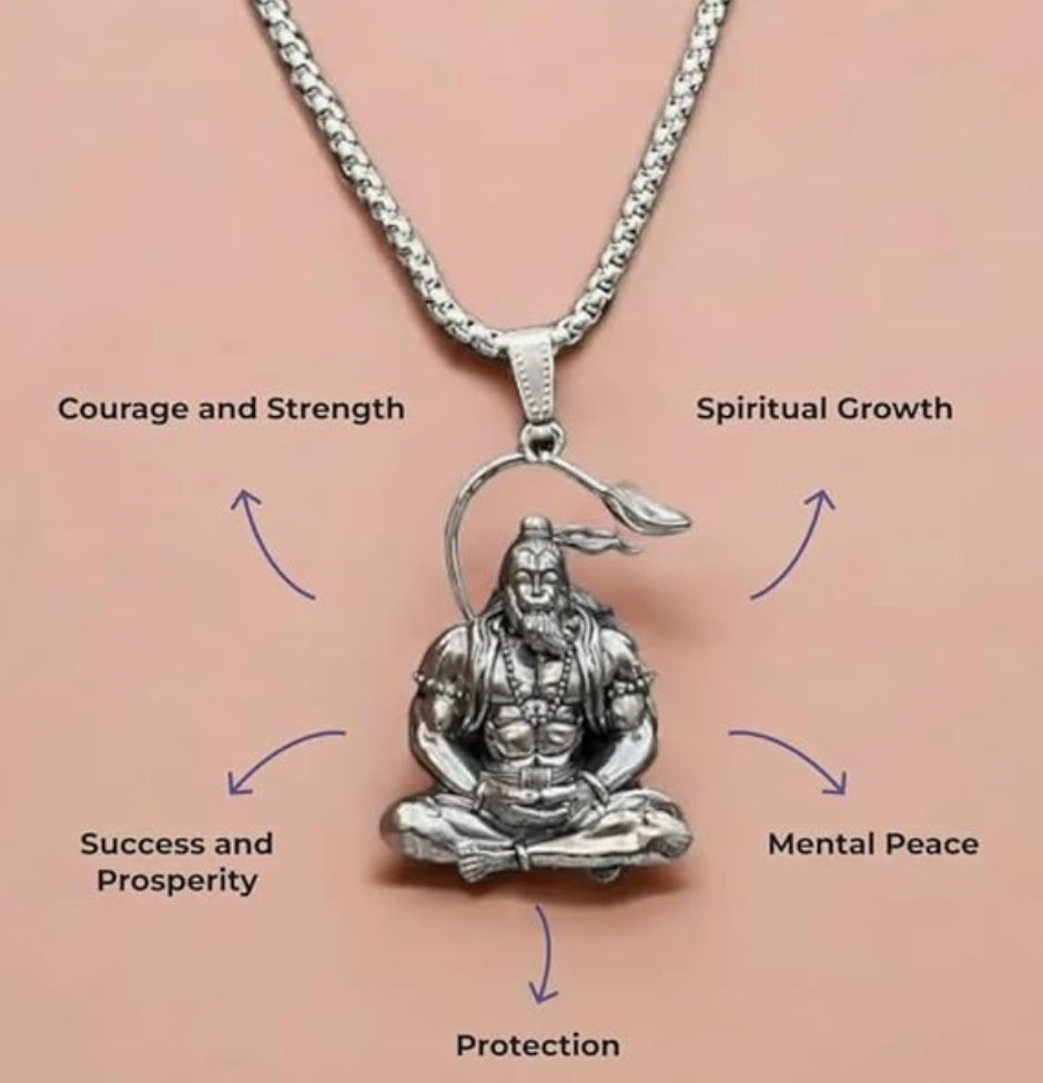 Powerful Hanuman Pendant Necklace for Men and Women
